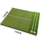Dual-Turf Golf Mat With Guide Line