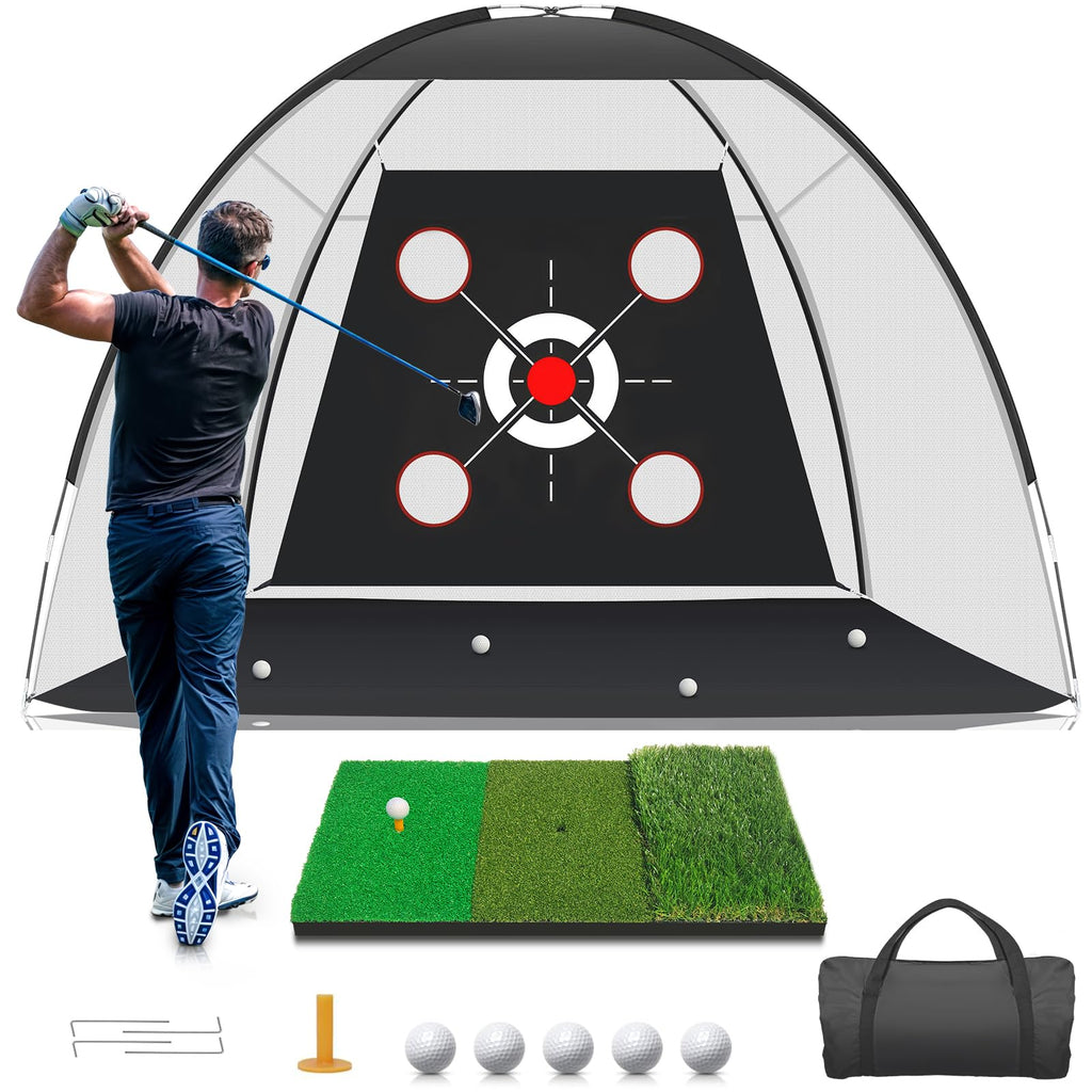 Golf Net with Practice Mat